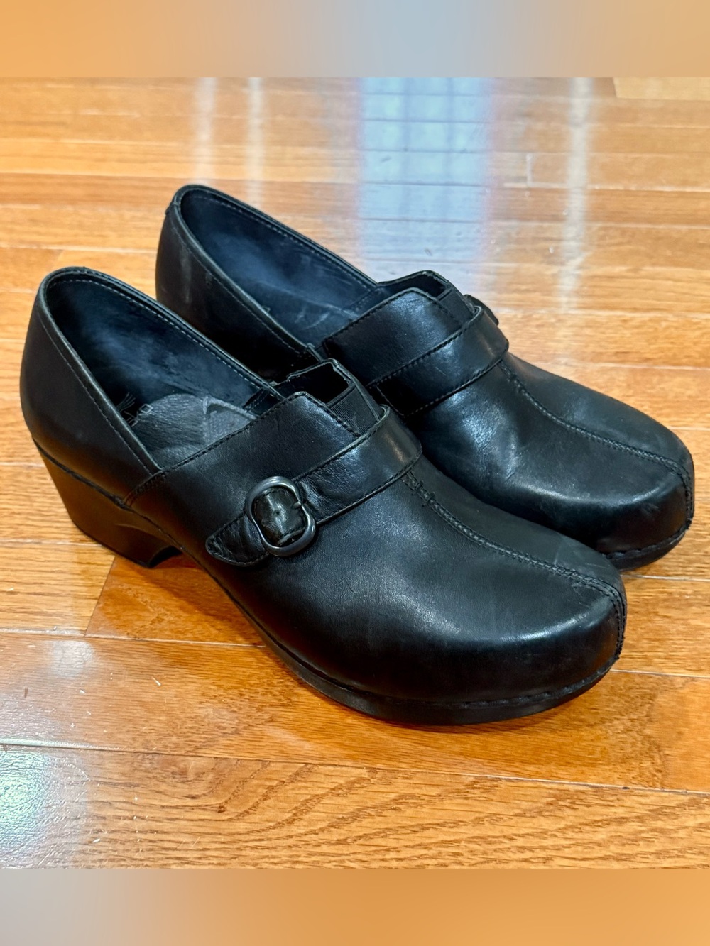 Dansko Women’s 43 12.5-13 Tamara Leather Buckle Clogs Shoes Monk Strap Comfort